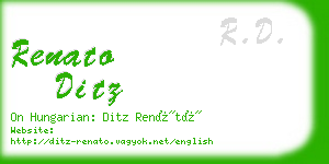 renato ditz business card